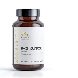 Kerala Ayurveda Back Support Herbal Capsules - Eases Occasional Discomfort of Lower Back & Supports Normal Movement of Spine, 90 Count