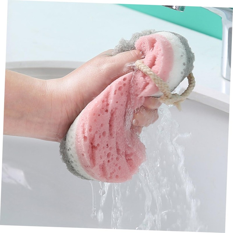 OHPHCALL Rich Bath Sponge Sponge Head Scrubber Body Scrubbing Tool