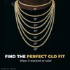 GLD Micro Tennis Chain for Men and Women - 14K