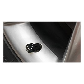 Marcraft Black Metal Dice Tyre Wheel Alloy Valve Caps Dust Caps (4 Pack) Universal for Cars, SUVs, Bicycles, Motorcycles, Trucks | Rubber Airtight Seal | Aluminium Alloy | Screw-On