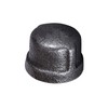 SUPPLY GIANT CNDQ0400 2" Black Malleable Iron Pipe Cap for