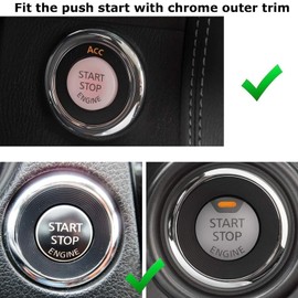 iJDMTOY Sports Red Aluminum Keyless Engine Push Start Button Outer Ring Trim Compatible with Nissan 370Z GT-R Altima Maxima Murano Infiniti G37 Q50 Q60 FX35 QX70 QX60, etc