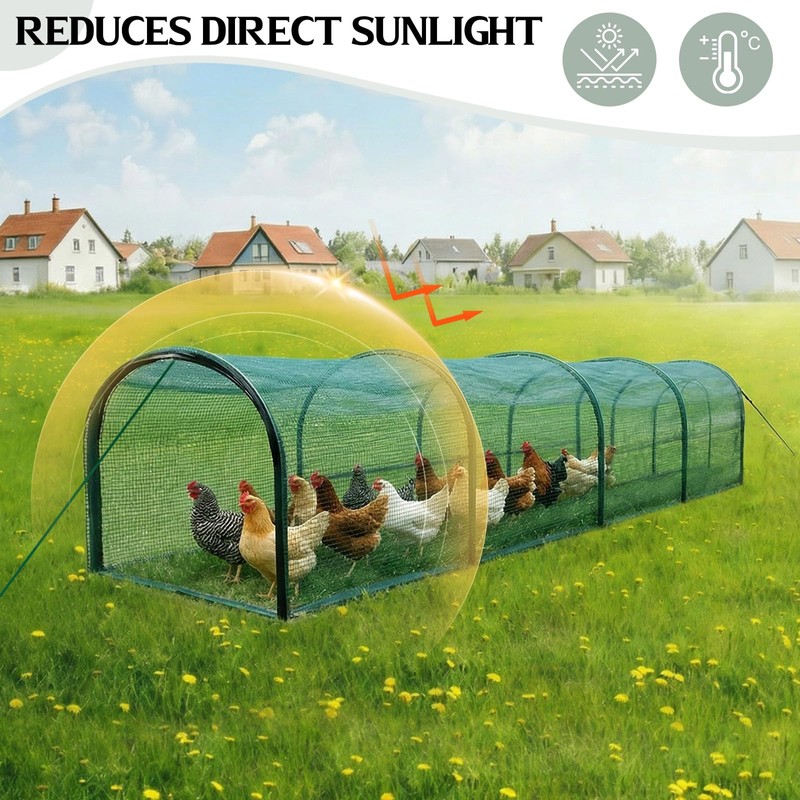 Foldable Chicken Tunnel – Instant Setup, No Assembly Required, 157