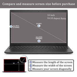 i-Tensodo 2 Pack Anti Glare Screen Protector for MNN/KYY/ARZOPA/InnoView/Lepow/ASUS ZenScreen/Newsoul/QQH All 16 inch Portable Monitor With 16:10 Aspect Ratio Laptop, Eye Protection Anti Glare Filter