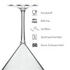 WUITOKI Plastic Martini Glasses 6 Pack 25cl Reusable Dishwasher Safe