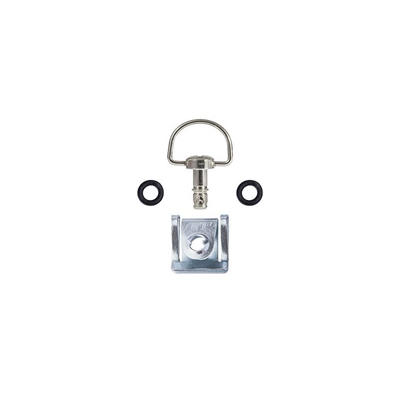 Oldbones Motorcycle Quick Release D-Ring Race Fasteners 17mm Chrome Silver