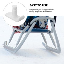 FOMIYES 4pcs Walker Ski Glides for Seniors Slip Replacement Feet Tips Walker Sliders for Enhanced Stability and Comfort