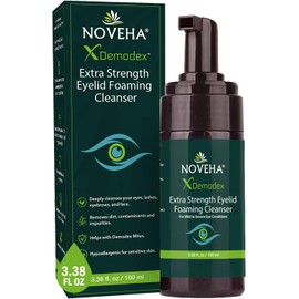NOVEHA Demodex Extra Strength Foaming Cleanser, With Tea Tree Oil Extract 100 ml