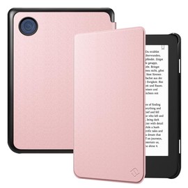 Fintie Case for Tolino Shine Color/Shine 5(2024)/Shine 4(2022) & Kobo Clara Colour/Clara BW(2024)/Clara 2E(2022) eReader - Ultra Thin Case with Auto Sleep/Wake and Magnetic Closure, Rose Gold