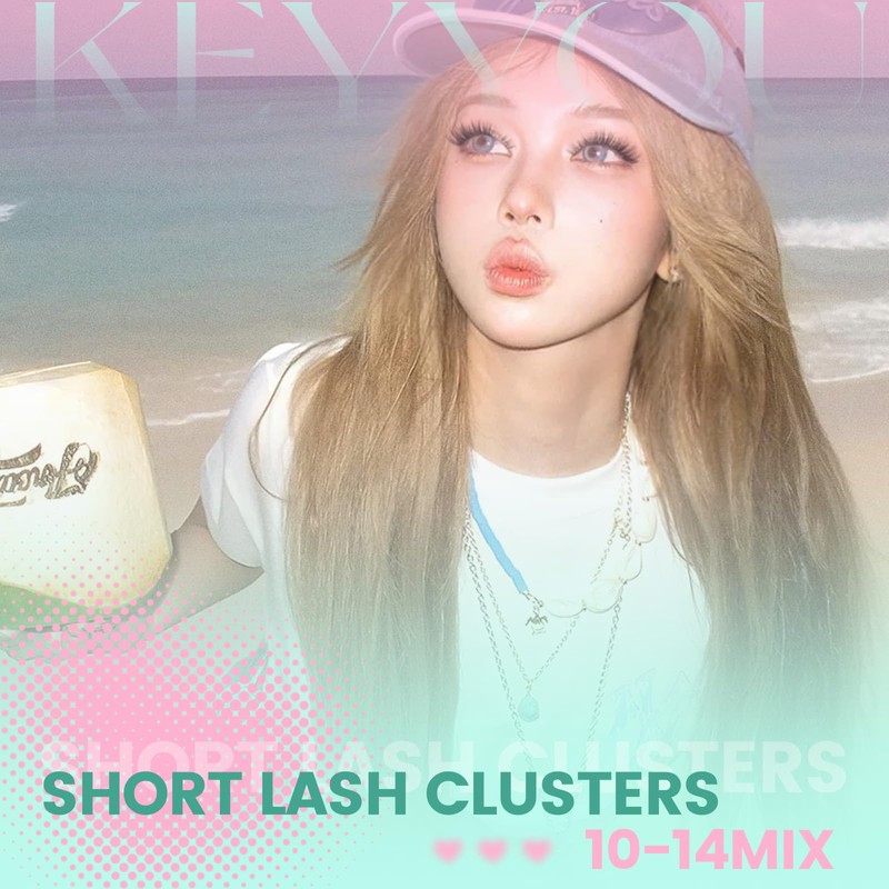 KEYYOU Flora Lash Clusters Flaunt Eyelash Clusters D Curl 10-14MIX