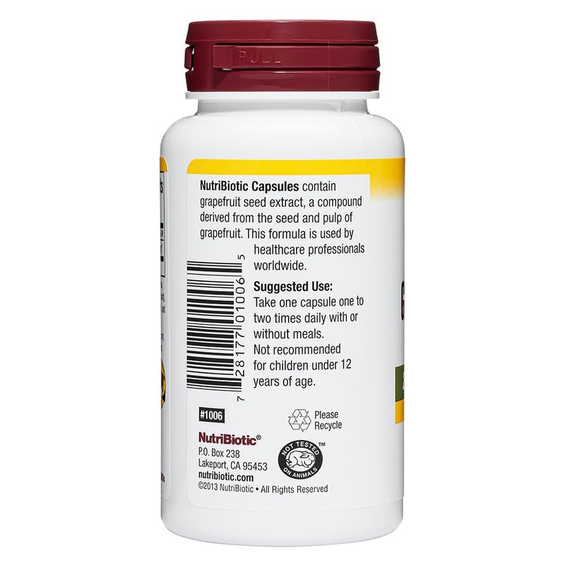 NutriBiotic – Grapefruit Seed Extract Capsules 250 mg, 60 Count