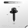 101 PCS Engine Cover Retainer Clips Set for Toyota &