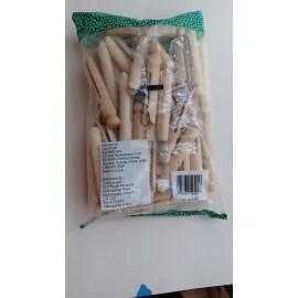 Seymour Wood Clothes Pins Round Slotted 50 Count New In Package Seymour, IN Craft or Use