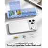Vaydeer Metal Travel Pill Organizer – Compact Weekly Pill Box