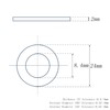 Washer DIN 9021 Stainless Steel A2 8.4 (M8) - Pack