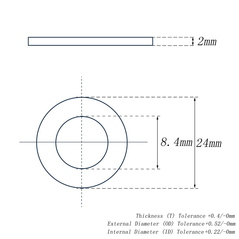 Washer DIN 9021 Stainless Steel A2 8.4 (M8) - Pack