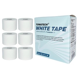 Toatec White Tape (Width 2.0 inches x 5.0 yards (13.7 m), 6 Rolls