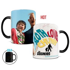 Morphing Mugs Goonies (Sloth Loves Chunk) Ceramic Mug, Black