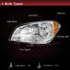 JSBOYAT Headlight Assembly Replacement for 08-12 Chevy Malibu Driver and