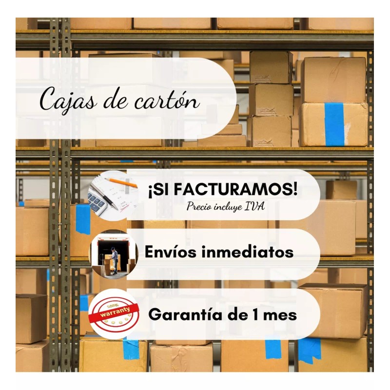 Arval Cajas Lisas De Cartón 14x14x28 Cm Paquete Con 25