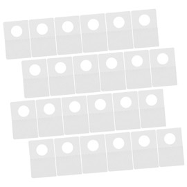 OHPHCALL 500 Piezas Perchas De Plastico Etiqueta Colgante Pestaña Para Pestañas Adhesivas Pestañas Colgantes Transparentes Colgar Pestañas Lengüetas Conectar De Polivinilo Ronda