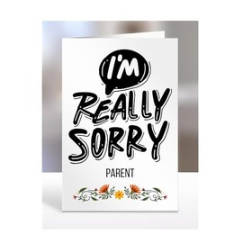 Sorry Card for Parent, Gifts for Men or Women, Her or Him, Presents for Christmas, I'm really sorry, Apology, I am, A5-216