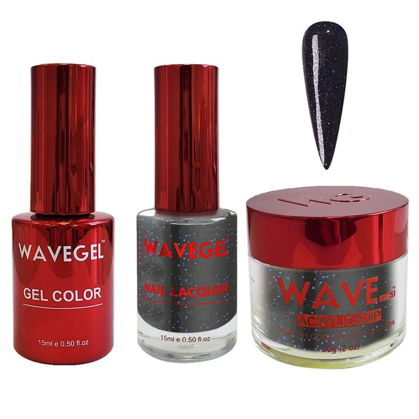 WAVEGEL Soak-Off Gel, Nail Lacquer & Acrylic/Dip Powder Matching Set