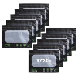 Pack of 10 30 g Reusable Storage Bags for Terploc Grove Bags, Airtight Storage Bags, Oxygen and Moisture Regulating with Integrated Moisture Control (58-62%)