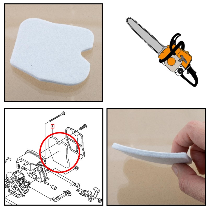 AERZETIX - C73039 - Air Filter for Chainsaw - Compatible