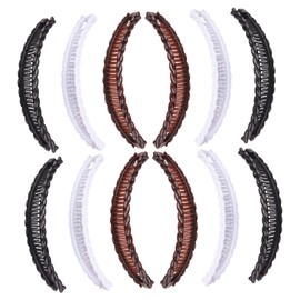 VICASKY 12pcs Banana Hair Clips for Women Lightweight Portable Hair Accessories for Thick Curly Versatile Combs for Easy Styling and Updos