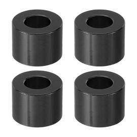 PATIKIL M8 Aluminum Spacer, 4 Pieces Metal Spacer Aluminum 8.2mm ID x 16mm OD x 12mm L Aluminum Spacer Screw Spacer Round Black