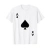 Maglietta Ace of Spades Blackjack Cards Poker 21 Maglietta