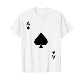 Maglietta Ace of Spades Blackjack Cards Poker 21 Maglietta