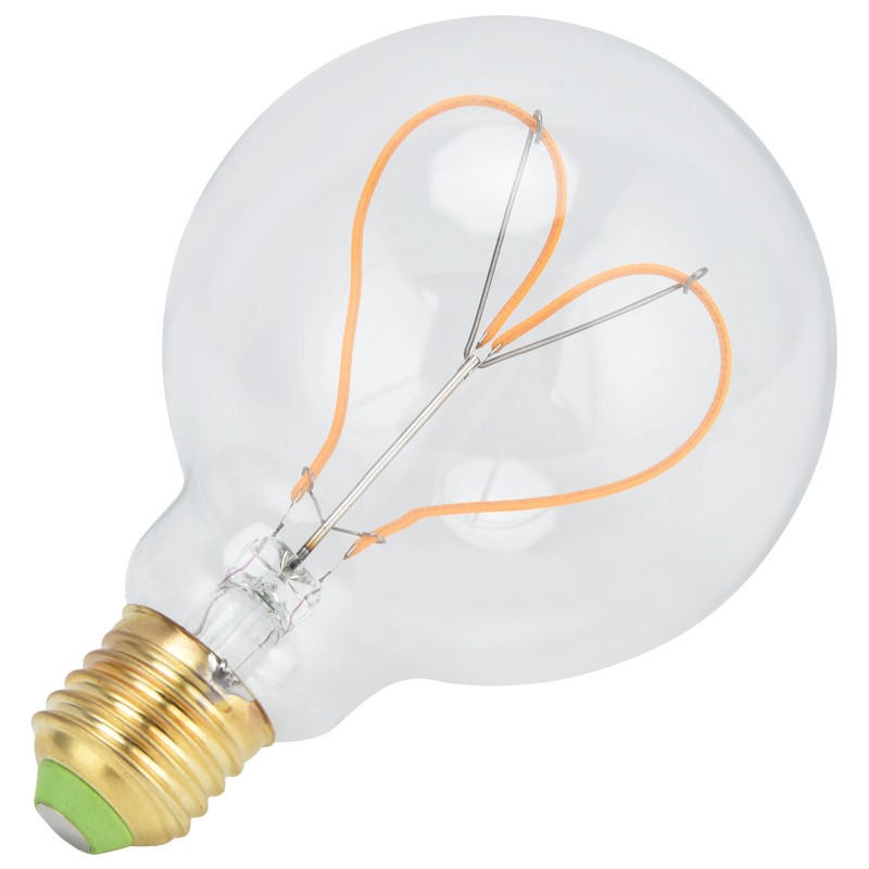 G95 Heart Shaped LED Retro Bulb E27 4W Dimmable Light