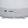 Speaker White Wake Up Light Wireless Speaker Multi Function Bedside