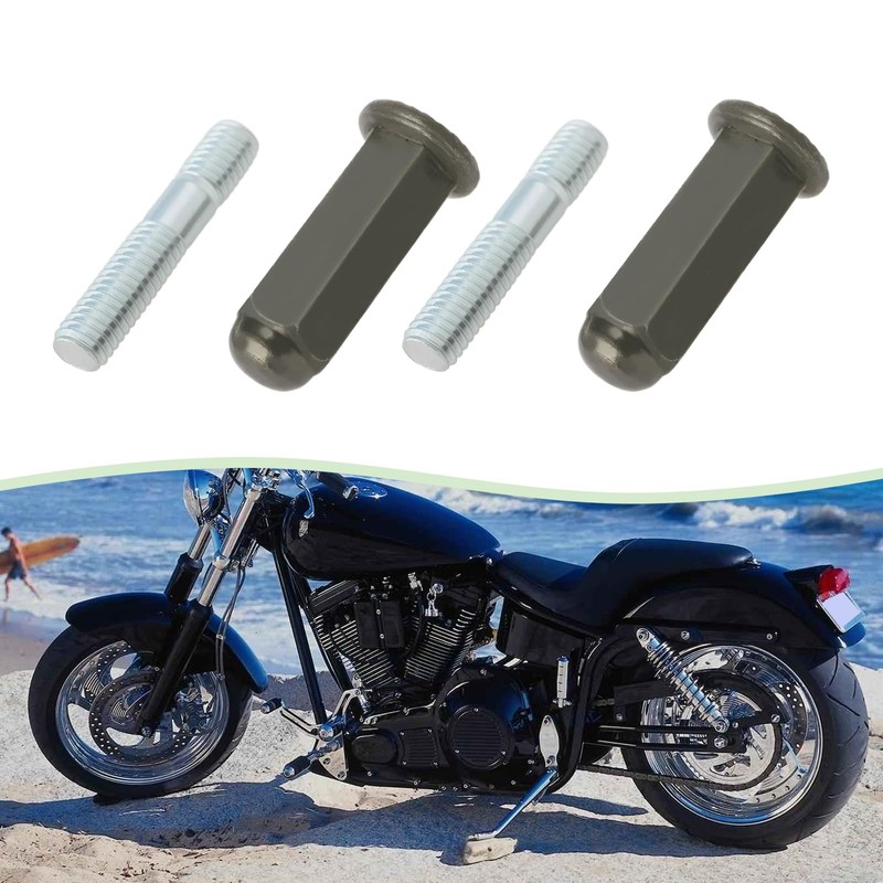 LT Easiyl 2 Set M6 Exhaust Pipe Stud Nut Bolt