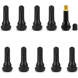 TR414 Black Rubber Snap-in Tire Valves, 10Pcs TR414 Snap-in Black Rubber Tire Valve Stems,TR414 Tire Valve Stems Rubber Snap-in Short Black Tire Valve Stem,TR414 Rubber Short Snap-in Tire Valve Stems