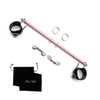 Rose Spreader Bar with 2pcs Black Adjustable Straps, Stainless Steel
