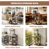 Bakers Rack with Storage,Microwave Stand with Drawer,6 Tier Coffee Bar