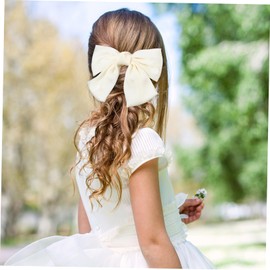 IWOWHERO 2pcs Hair Bow Clips for Girls and Women Fashionable Bow Hair Accessories Black and Comfortable Non-slip Design for Daily Wear and Special Occasions