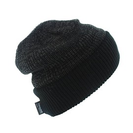 Milani Thinsulate 40 Gram Windchill Beanie, Gray with Solid Black Cuff, One Size