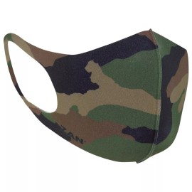 Zan Headgear FMLW118 Woodland Camo Lightweight Neoprene Face Mask 2-Pack