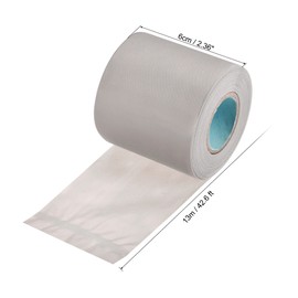 MECCANIXITY Pipe Wrap Tapes Non-Adhesive 6cmx13m Protective Waterproof Tube Protector for Air Conditioner HVAC Pipes, PVC Grey Pack of 2