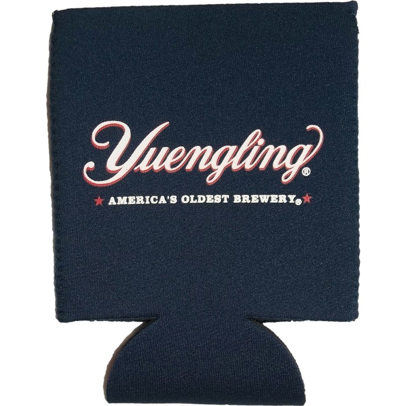 Yuengling Can Bottle Cooler Dark Blue Logo Neoprene