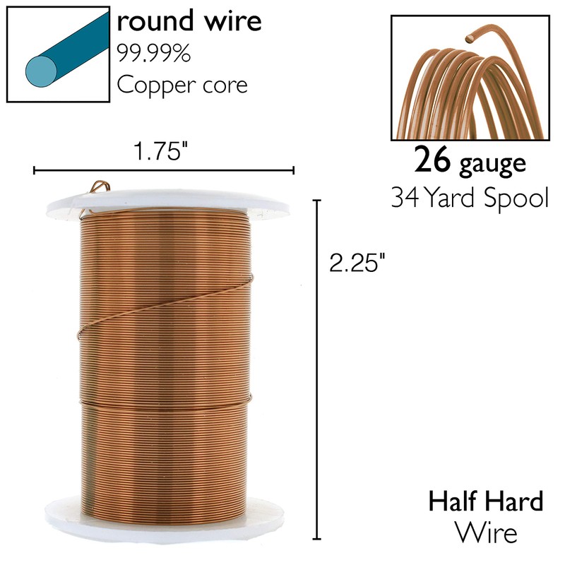The Beadsmith Wire Elements - Alambre de cobre lacado de