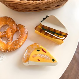 Fun Food Hair Claw Clip, Acetate Hair Clips for Women, Unique Accessories (Sandwich)