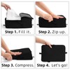 5 Set Compression Packing Cubes, Expandable Organizer Bags for Vacation,