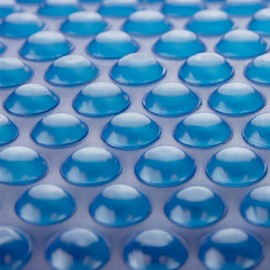 Sun2Solar Blue 15 ft Round Pool Solar Cover | 800 Series | Heat Retaining Solar Blanket | for Heating Inground & Above Ground Swimming Pools | Includes 6 Heavy-Duty Grommets