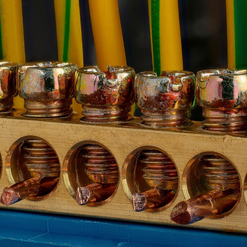 Rebower Terminal Block 12 Positions Earthing Wire Connector [for Control