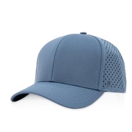 Billest Ivins Snapback Hat | Hombres y mujeres | Gorra en blanco de 6 paneles | Transpirable y ligero | Exterior | Ala curva, Azul Pizarra, Medium-Large